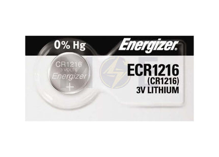 Energizer Battery Button/Coin Cell Lithium CR1216 3V