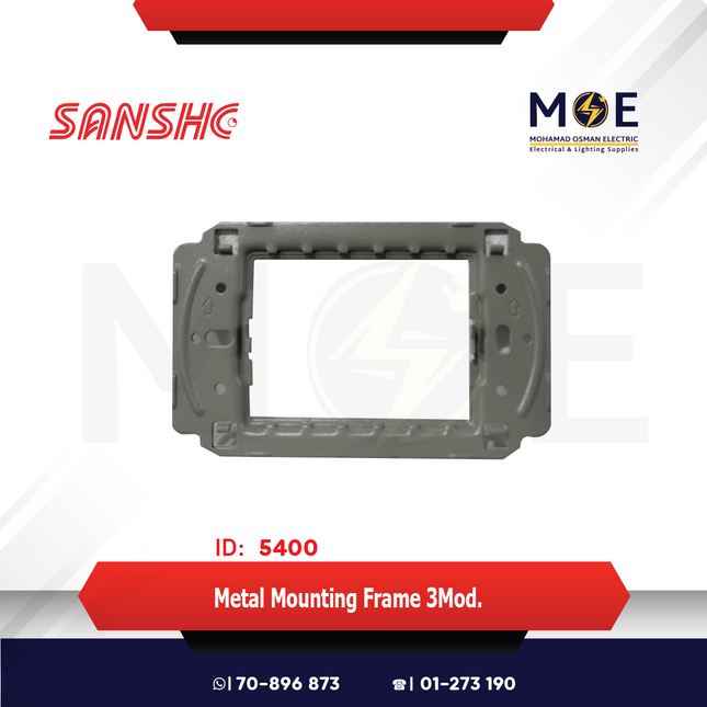 Sanshe Metal Mounting Frame 3module | N30 | شاسي مثلثة حديد