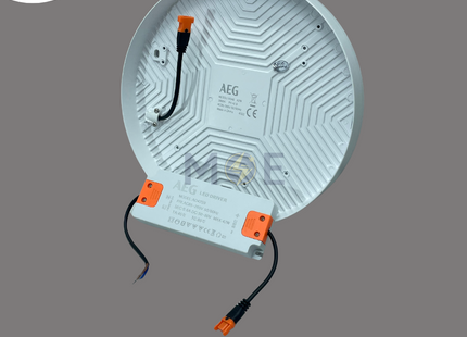 AEG LED Downlight/ Panel Light White Ceiling Surface Mounted Circular WarmWhite 22cm 42W | 16046 | سبوت ليد مدور ظاهر ابيض ورم وايت