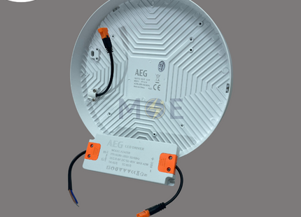 AEG LED Downlight/ Panel Light White Ceiling Surface Mounted Circular CoolWhite 22cm 6500K 3570Lm 42W | 16045 | سبوت ليد مدور ظاهر ابيض دايلايت