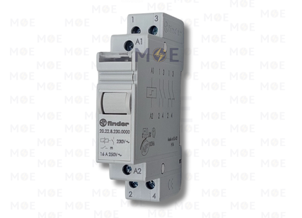 Finder Modular Step Relay / Telerruptor 2NO 16A 250V | 20.22.8.230 | تيليربتور