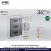 Viko IP40 Surface Mount Distribution Board Smoked Door 314x440x105mm 3Rx12module 36module | 90912136-veko36ds