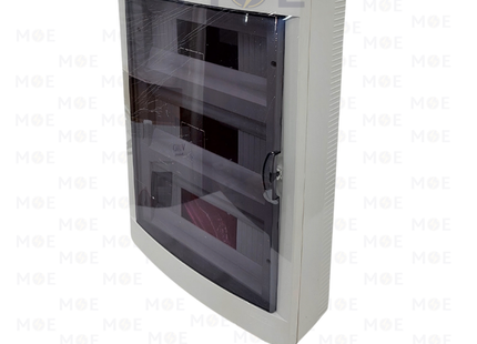 Viko IP40 Surface Mount Distribution Board Smoked Door 314x440x105mm 3Rx12module 36module | 90912136-veko36ds | تابلو بلاستيك ظاهر غطا مفيم