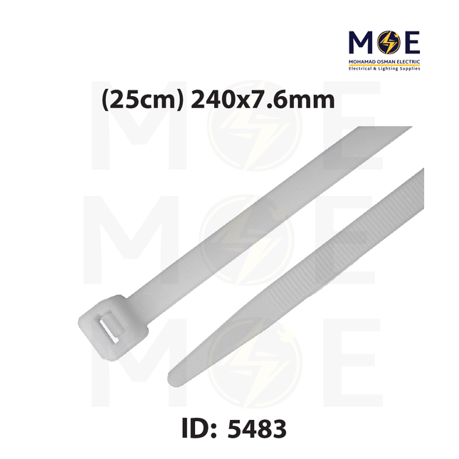 KSS Cable Tie White ( 25cm ) 240x7.6mm | CV-240L