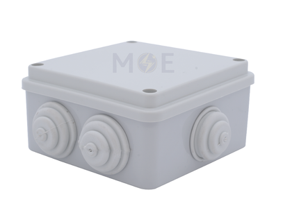 CetinKaya IP65 Surface distribution mounting box Rectangle With Cable Gland 190x145x80mm | CP 1052 | علبة مربعة ظاهرة مع جوان