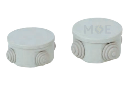 CetinKaya IP44 Surface distribution mounting box Round With Cable Gland 85x45mm | CP 1037 | علبة مدورة ظاهرة مع جوان