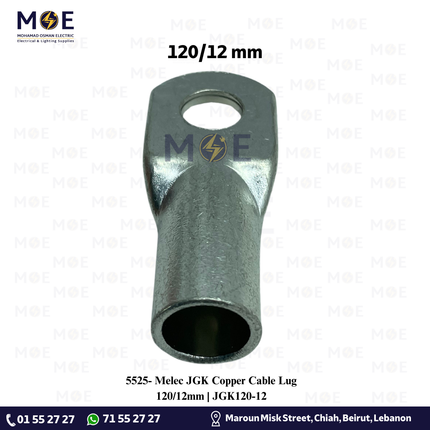 Melec JGK Copper Cable Lug 120/12mm | JGK120-12