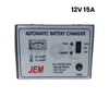 JEM Lead Acid Automatic Battery Charger 12V 15A