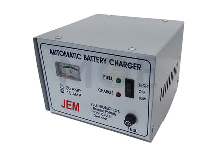 JEM Lead Acid Automatic Battery Charger 12V 15A