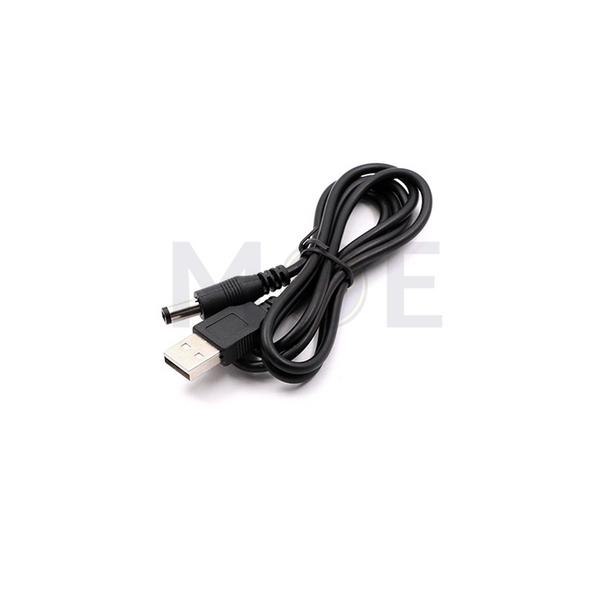 DC Power Cable USB Type-A Male to 5.5×2.5×11mm Barrel Plug Male 9V Output 1.1m تحويلة يو اس بي