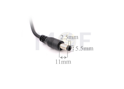 DC Power Cable USB Type-A Male to 5.5×2.5×11mm Barrel Plug Male 9V Output 1.1m تحويلة يو اس بي