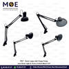 Desk Lamp with Clamp Swing Arm Desk Light & Power Switch Black E27