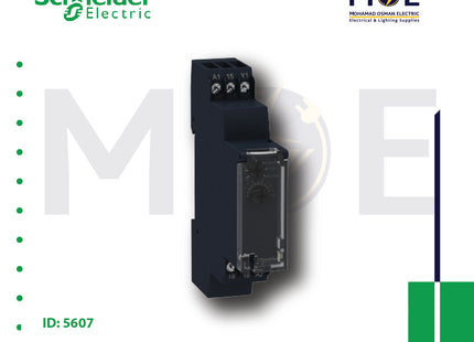 Schneider Modular Timing Relay 240V AC 24V DC 1s..100Hours 8A 1module | TMRE17RAMU | تايمر سكة ثواني و دقائق