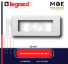 Legrand Vela Quadra Neutral Plate Shiny White 6module | 011685643