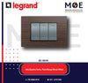 Legrand Vela Quadra technopolymer Plate Wenge Wood 3module | 011685666