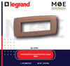 Legrand Vela Tonda Plastic Striped Metal Plate Copper 6module | 011685849