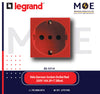 Legrand Vela German Socket Outlet Red 250V 16A 2P+T 2Module | 011682875