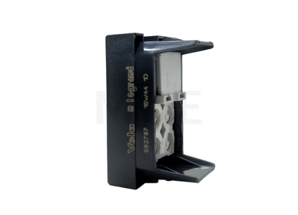 Legrand Vela Telephone Socket | Phone Jack RJ11 Black/ Dark Gray/ Anthracite 1Module | 682787