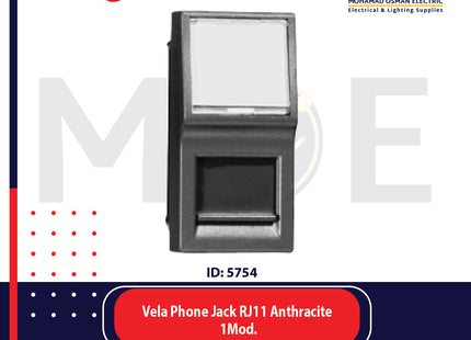 Legrand Vela Push Button With Label-Holder 250V 10A 1PNO 2Module | 11683154 | كباس باسم