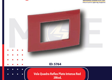 Legrand Vela Quadra Reflex Plate Intense Red 3module | 011685651 | بلاك رفلكس احمر