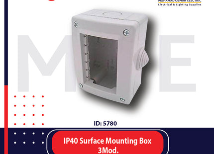 Legrand IP40 Surface Mounting Box 3module | 011680603 | بوات ظاهر