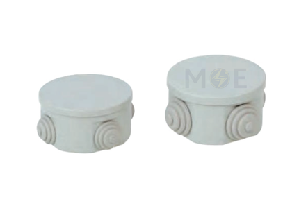 CetinKaya IP44 Surface distribution mounting box Round With Cable Gland 70x40mm | CP 1036 | علبة مدورة ظاهرة مع جوان