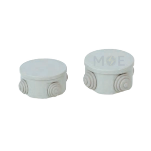 CetinKaya IP44 Surface distribution mounting box Round With Cable Gland 70x40mm | CP 1036 | علبة مدورة ظاهرة مع جوان