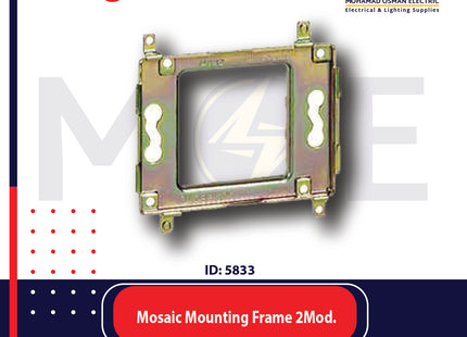 Legrand Mosaic Mounting Frame 2module | 01174802 | شاسي حديد مجوزة