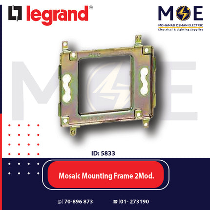 Legrand Mosaic Mounting Frame 2module | 01174802