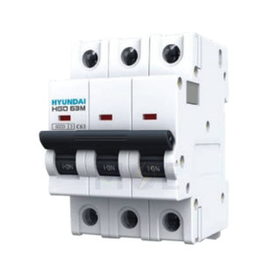 Hyundai MCB HGD63E 3KA 3P 10A | دجنتور كهرباء ثلاثة فاز