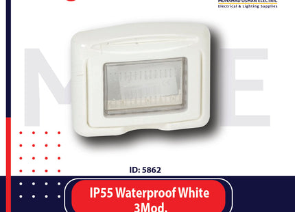 Legrand IP55 Waterproof Cover Plate White 3module | 011680632 | غطاء مطري ابيض مثلث