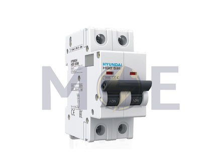 Hyundai MCB HGD63E 3KA 2P 10A | دجنتور كهرباء مجوز - قاطع كهربائي