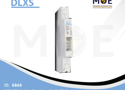 DLXS ILT-Y-230 Modular Signal Lamp Red 1/2module | DX-ILT-R-230 | دجنتور اشارة احمر