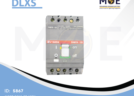 DLXS MCCB 30kA 3P 125A | 125125 | دجنتور صناعي ثلاثة فاز