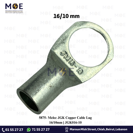 Melec JGK Copper Cable Lug 16/10mm | JGK016-10