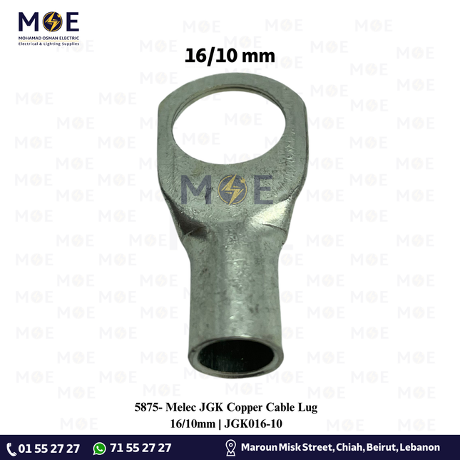 Melec JGK Copper Cable Lug 16/10mm | JGK016-10