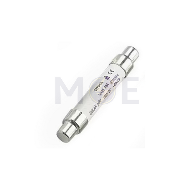 Power+ Ceramic Tube Fuse Ø14×85mm 40A 1500V DC 20kA gPV | PV-63L فيوز بورسلين