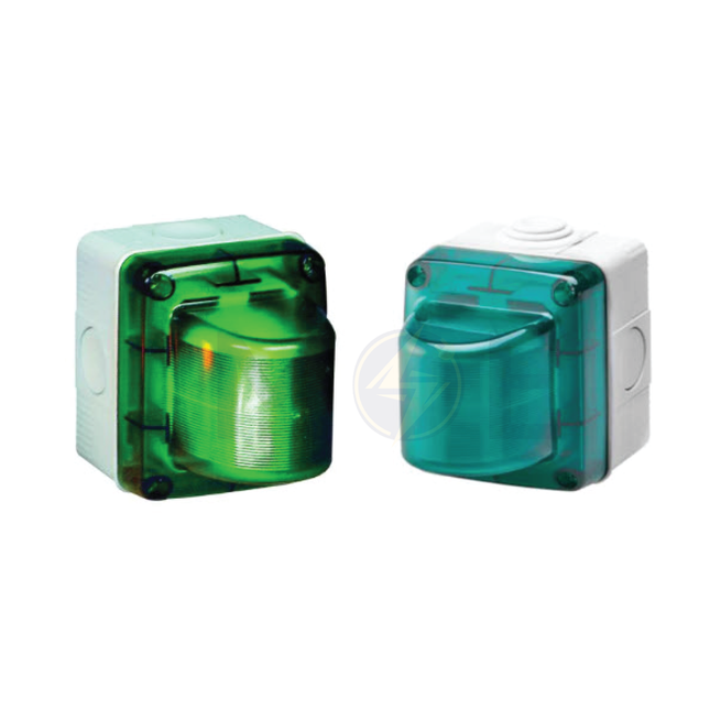System IP55 Light Indicator Box Green E14 15W | PFC-91-GRN | علبة لمبة اشارة اخضر