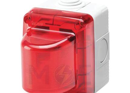 System IP55 Light Indicator Box Red E14 15W | PFC-92-RED | علبة لمبة اشارة احمر