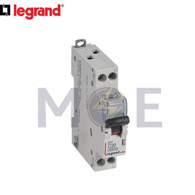 Legrand MCB 1P C 20A 6kA | 11604806 | دجنتور كهرباء مفرد - قاطع كهربائي