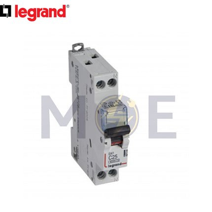 Legrand MCB With Label 1P C 25A 6kA | 1103388