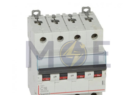 Legrand MCB 4P C 16A 6kA | 11604850 | دجنتور كهرباء ثلاثة فاز مع نتر - قاطع كهربائي رباعي