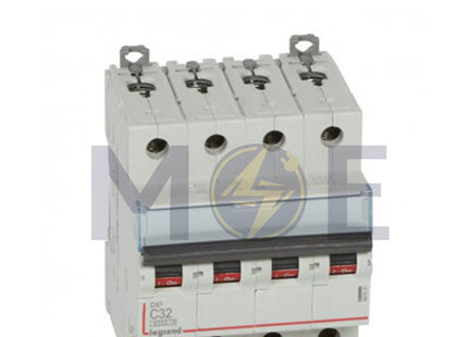 Legrand MCB 4P C 32A 6kA | 11604853 | دجنتور كهرباء ثلاثة فاز مع نتر - قاطع كهربائي رباعي