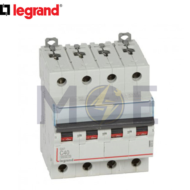 Legrand MCB 4P C 40A 6kA | 11604854 | دجنتور كهرباء ثلاثة فاز مع نتر - قاطع كهربائي رباعي