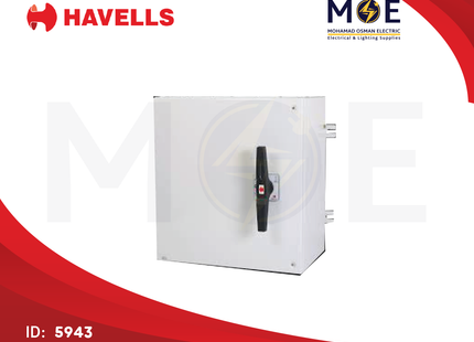 Havells Onload Change Over Switch ( Switch in Enclosure ) 4P 250A 415V | COFE0250 | هاوس صناعي بعلبة ثلاثة فاز مع نتر