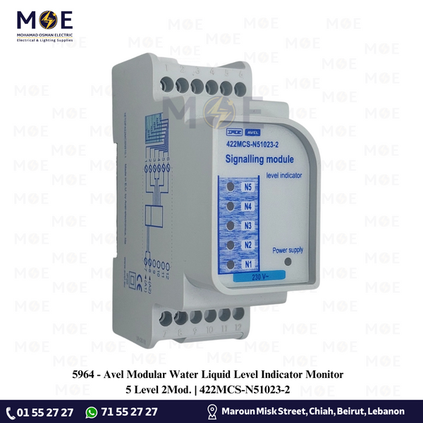 Avel Modular Water Liquid Level Indicator Monitor 5 Level 2 Module | 422MCS-N51023-2