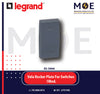 Legrand Vela Rocker Plate Cover For Switches Anthracite / Dark Gray / Black 1module | 11682913 | غطاء مفتاح اسود