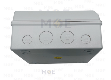 System IP66 Surface Mount Distribution Board Smoked Door 150x150x110mm 1Rx9module 9module | DBN-SH9PN | تابلو بلاستيك ظاهر غطا مفيم مطري