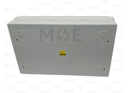 System IP66 Surface Mount Distribution Board Smoked Door 150x280x110mm 1Rx18module 18module | DBN-SH18PN | تابلو بلاستيك ظاهر غطا مفيم مطري