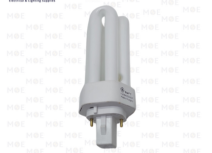 General Electric Biax T Economic CFL Pin Lamp WarmWhite 835 3U 2Pin G24-d 18W | F18TBX | لمبة شك توفير ورم وايت